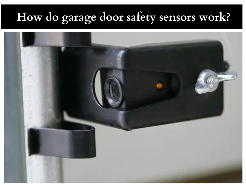 How do garage door safety sensors work?