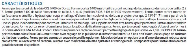 Fixed size door closers - Dor Docteur image ferme porte carac 5400