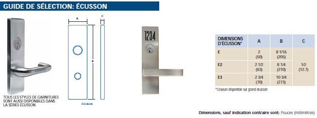 Mortise locksets - Dor Docteur image guide DM