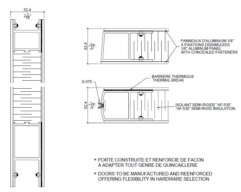 Vertech 1890 | Aluminum Glass Doors | Door Doctor image vertech 1890-1