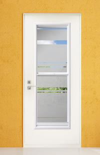 Optika flush steel door - Door Doctor image optika design